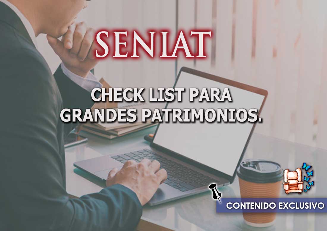 Check list para Grandes patrimonios.