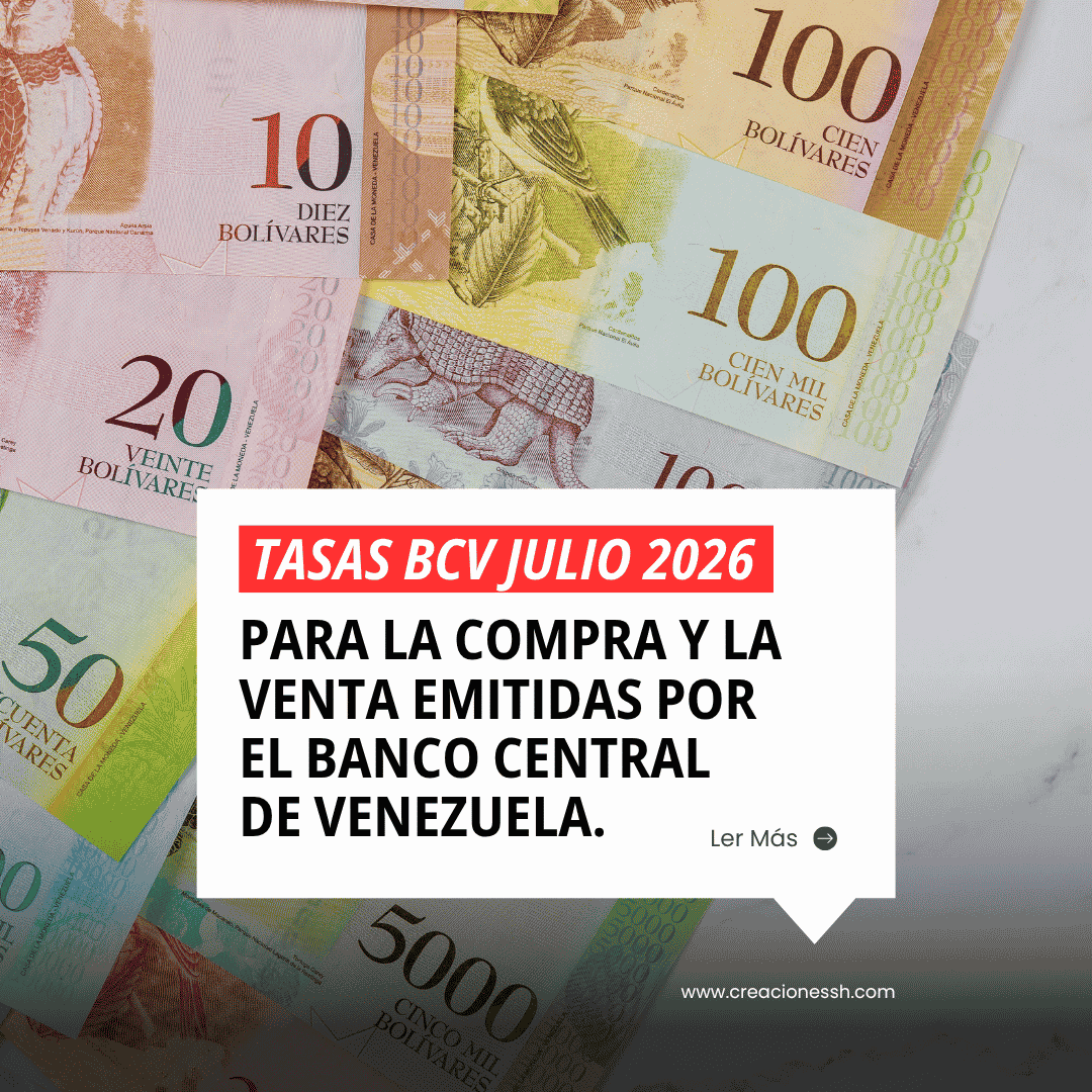 TASAS BCV JULIO 2026